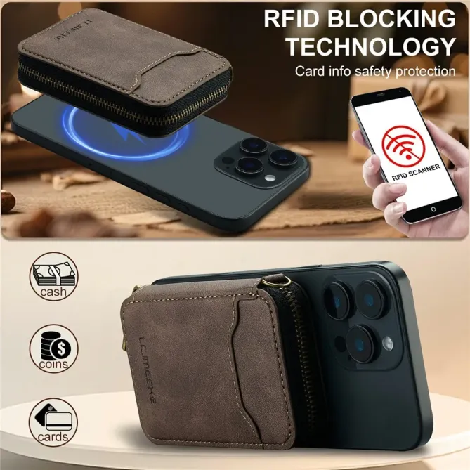 Portefeuille Magnétique Zip L6 RFID | SAFEZIP