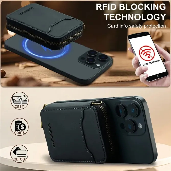 Portefeuille Magnétique Zip L6 RFID | SAFEZIP