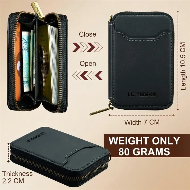 Portefeuille Magnétique Zip L6 RFID | SAFEZIP