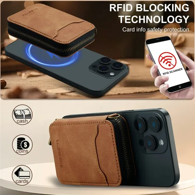 Portefeuille Magnétique Zip L6 RFID | SAFEZIP