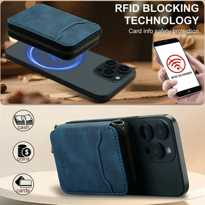 Portefeuille Magnétique Zip L6 RFID | SAFEZIP