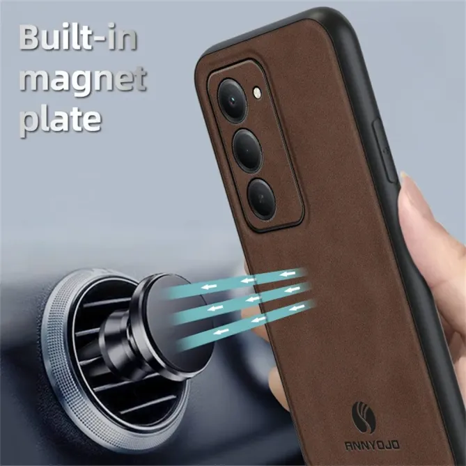 Coque Xiaomi Redmi 15 4G/5G finition cuir rétro | Éloïse