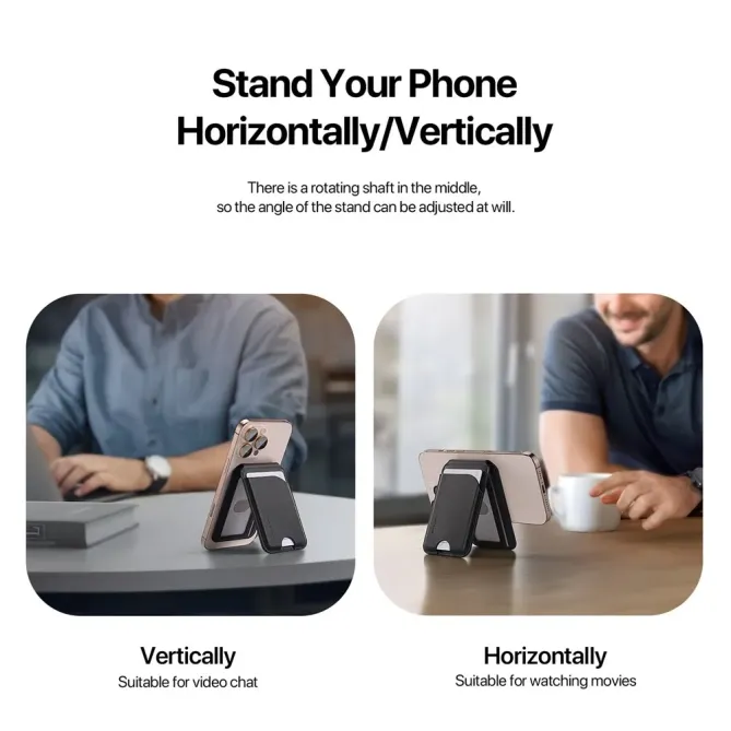 Porte-cartes MagSafe DUX DUCIS Neva | Support 165°