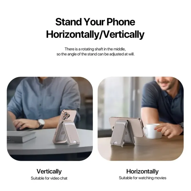 Porte-cartes MagSafe DUX DUCIS Neva | Support 165°