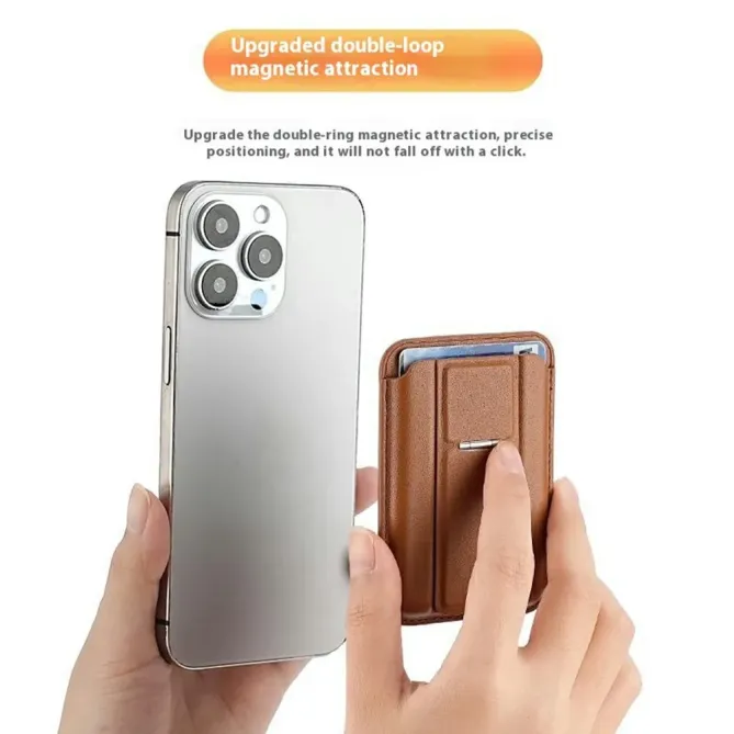 Porte-cartes Kickstand MagSafe Multi-Cartes | Série iPhone