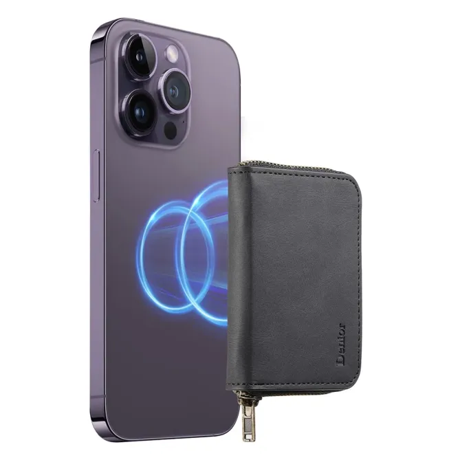 Porte-cartes Zippé MagSafe | Toucher Doux