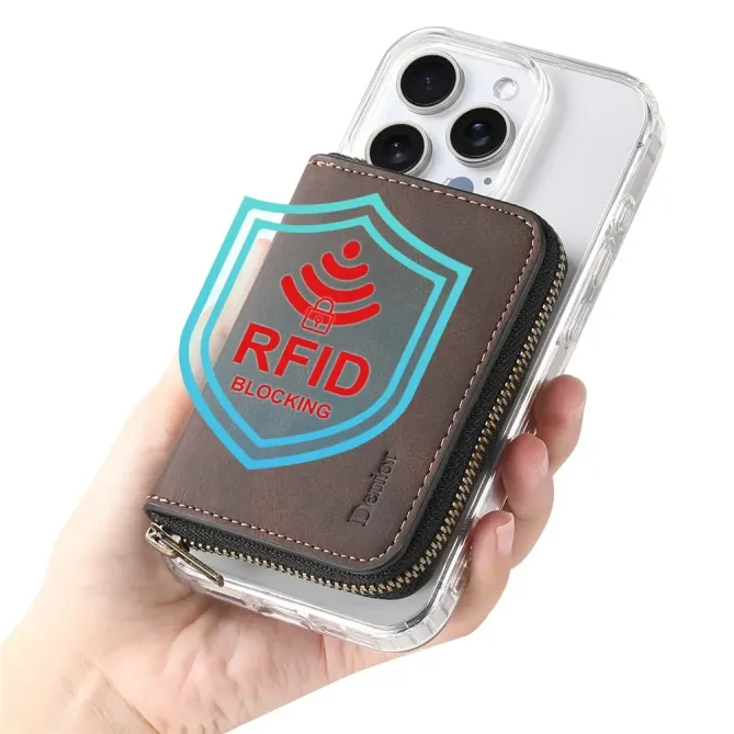 Porte-cartes Zippé MagSafe | Toucher Doux