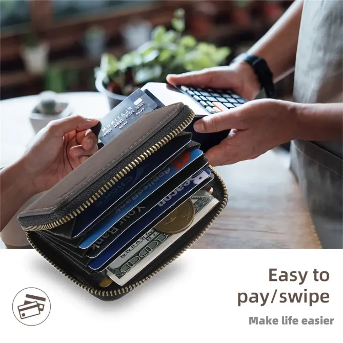 Porte-cartes Zippé MagSafe | Toucher Doux