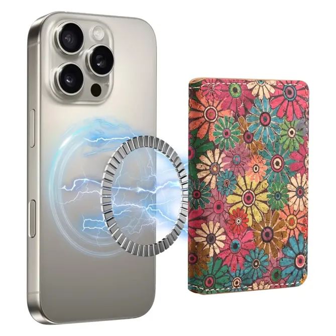 Porte-cartes MagSafe Ultra Fin | Motif Fleurs