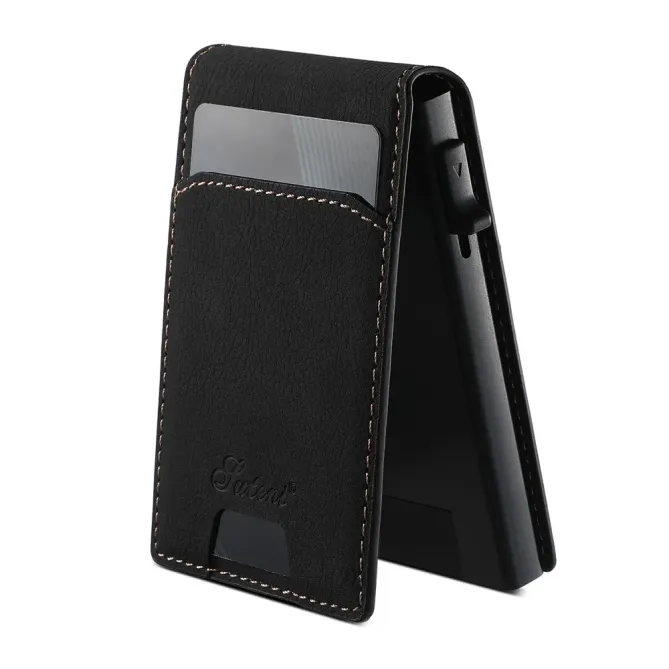 Porte-cartes Magnétique Litchi 8 Cartes | SUTENI