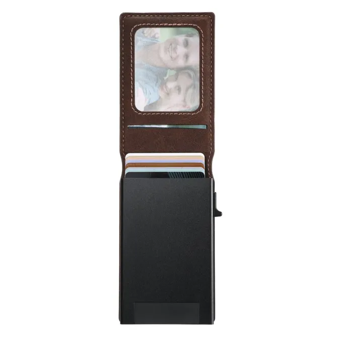 Porte-cartes Magnétique Litchi 8 Cartes | SUTENI