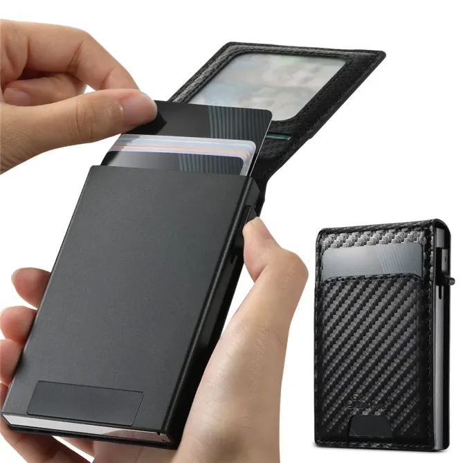 Porte-cartes Magnétique Carbone 8 Cartes | CARBOFLIP