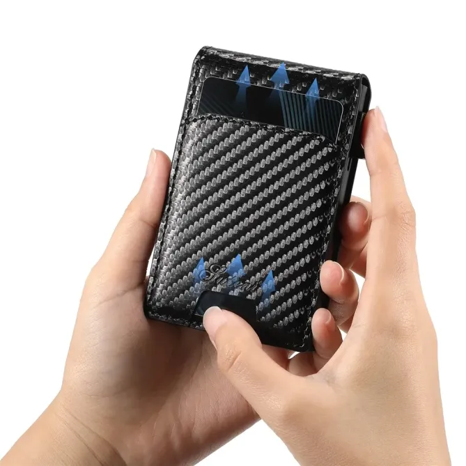 Porte-cartes Magnétique Carbone 8 Cartes | CARBOFLIP