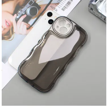 Coque IMAK pour iPhone 14 bord ondulé