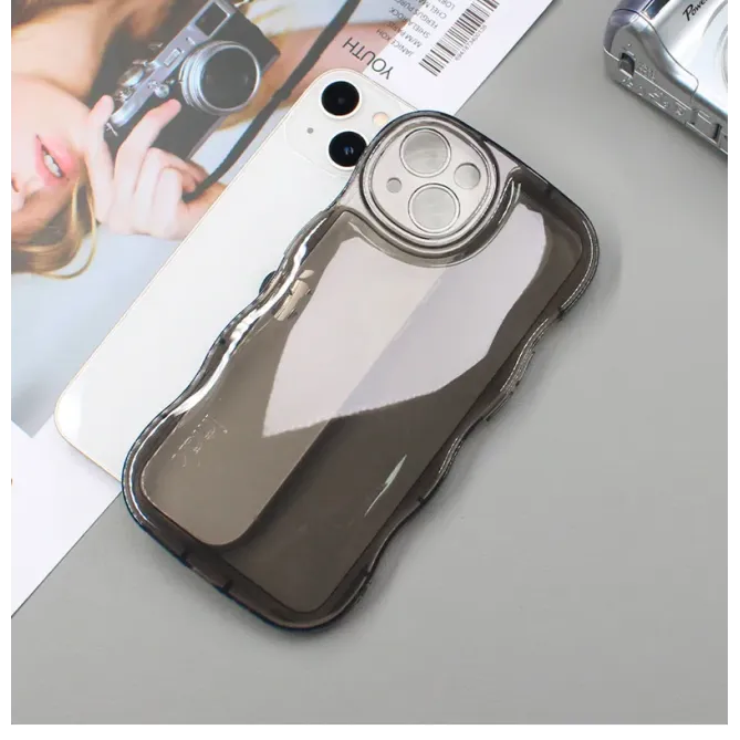 Coque IMAK pour iPhone 14 bord ondulé