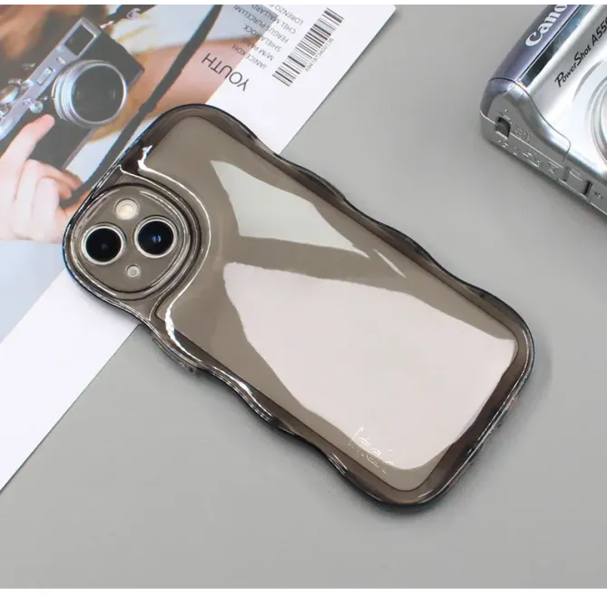 Coque IMAK pour iPhone 14 bord ondulé