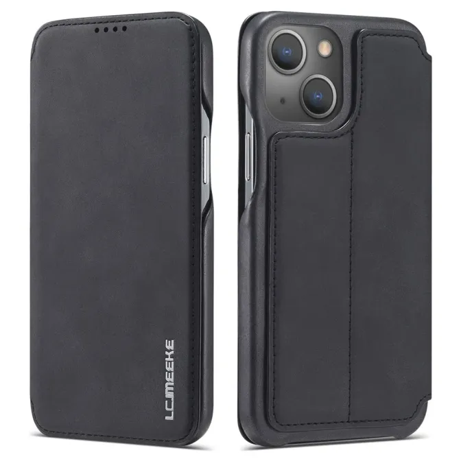 Coque iPhone 14 LC.IMEEKE avec rabat simili cuir
