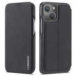 Coque iPhone 14 LC.IMEEKE avec rabat simili cuir