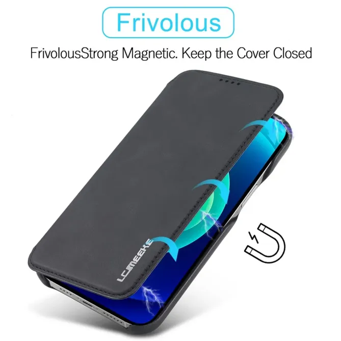 Coque iPhone 14 LC.IMEEKE avec rabat simili cuir