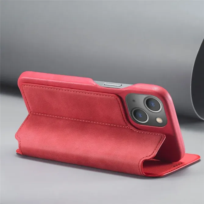 Coque iPhone 14 LC.IMEEKE avec rabat simili cuir
