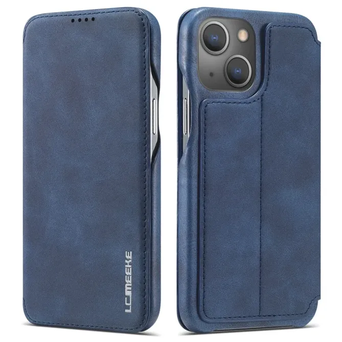 Coque iPhone 14 LC.IMEEKE avec rabat simili cuir