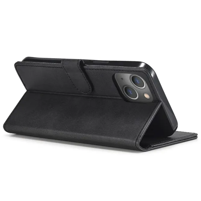 Housse iPhone 14 Effet Cuir LC.IMEEKE Noir - photo 14