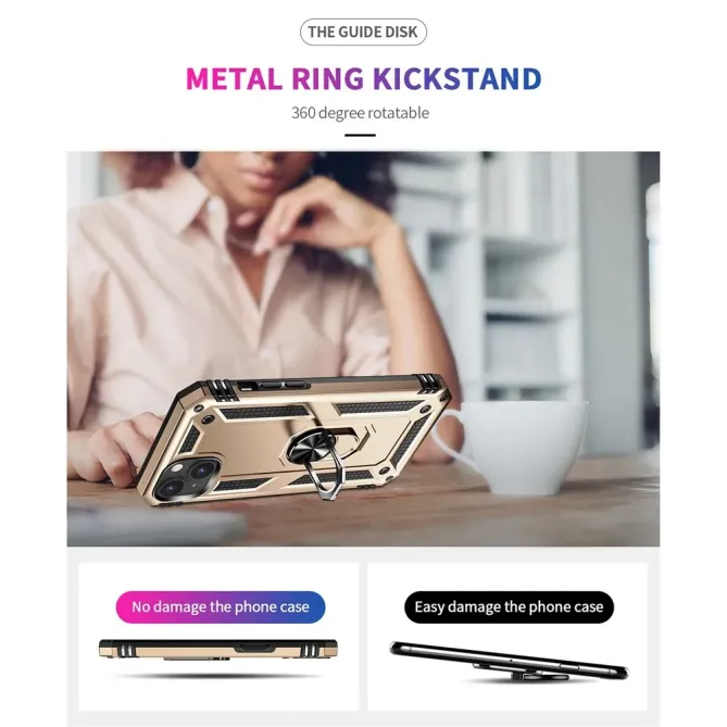 Coque iPhone 14 Hybride Fonction Support