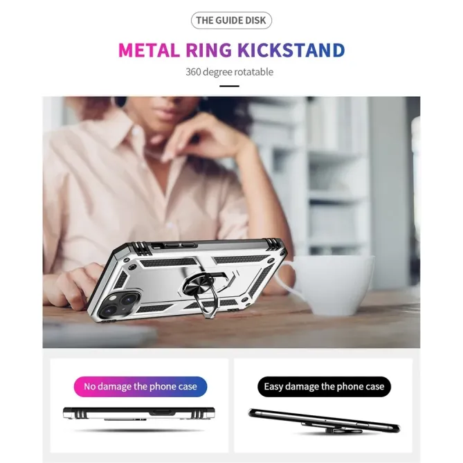 Coque iPhone 14 Hybride Fonction Support