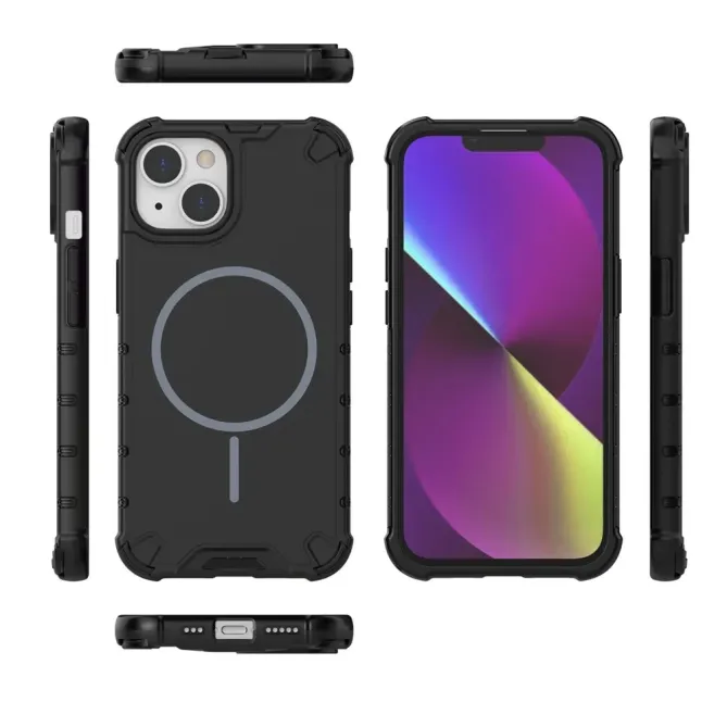 Coque iPhone 14 Magnétique Texture Ondulée