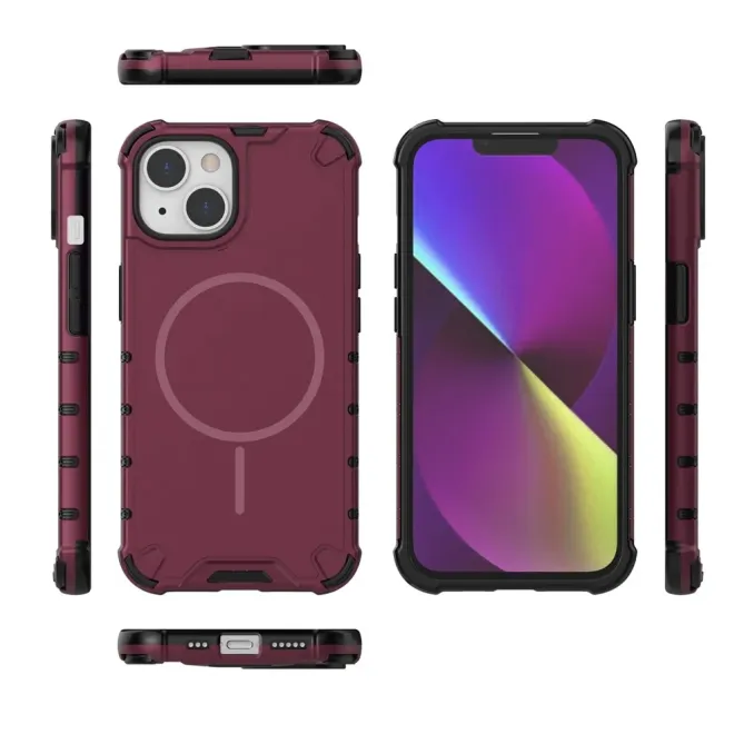 Coque iPhone 14 Magnétique Texture Ondulée