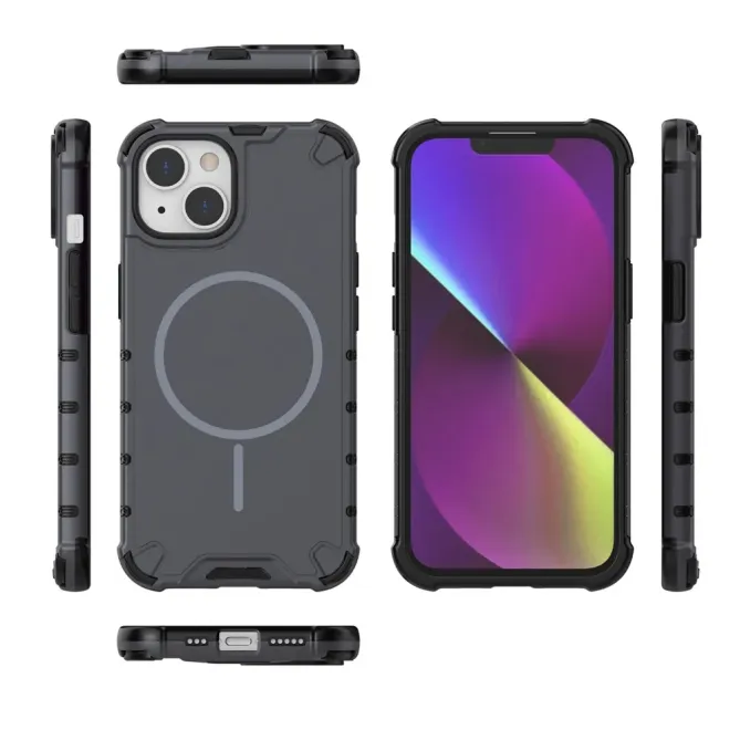 Coque iPhone 14 Magnétique Texture Ondulée