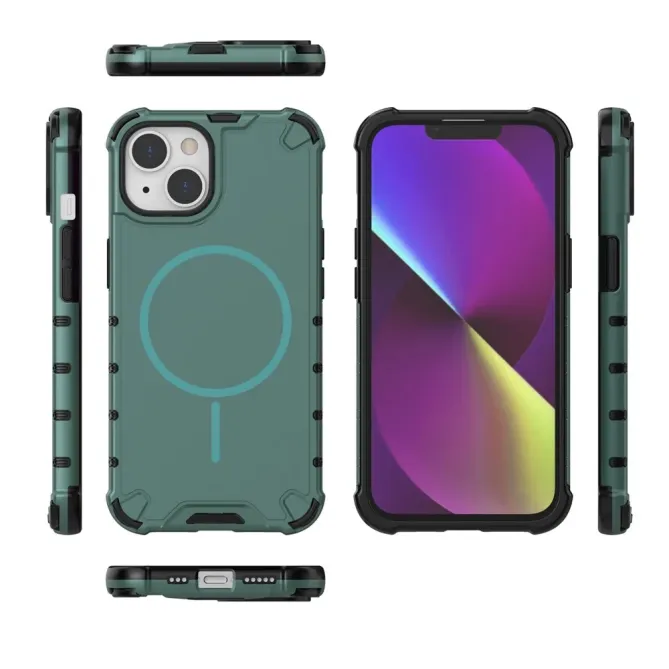 Coque iPhone 14 Magnétique Texture Ondulée