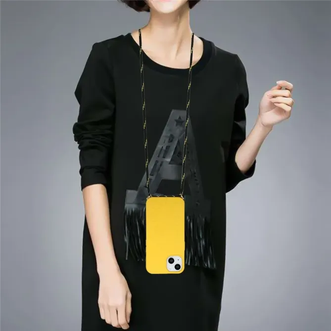 Coque iPhone 14 avec cordon bandoulière
