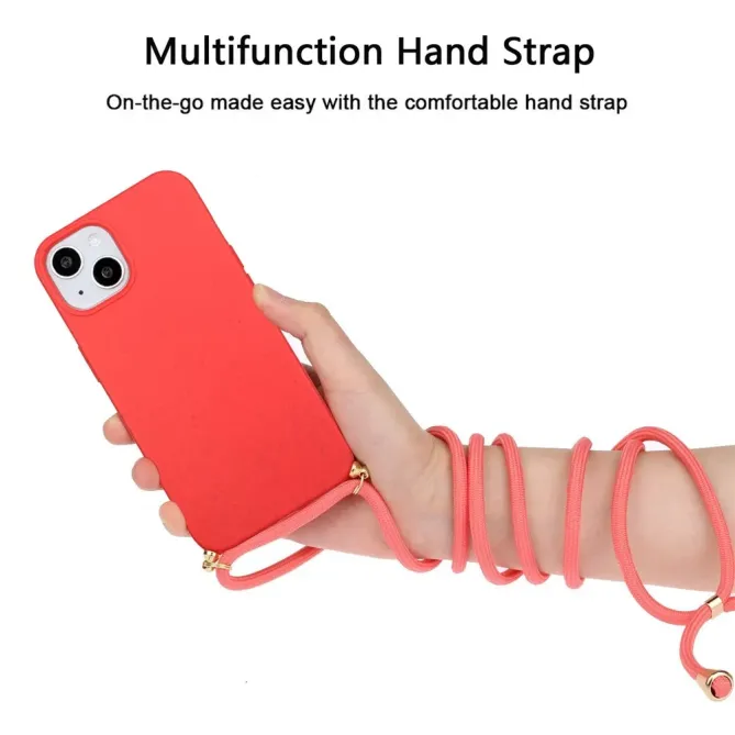 Coque iPhone 14 avec cordon bandoulière