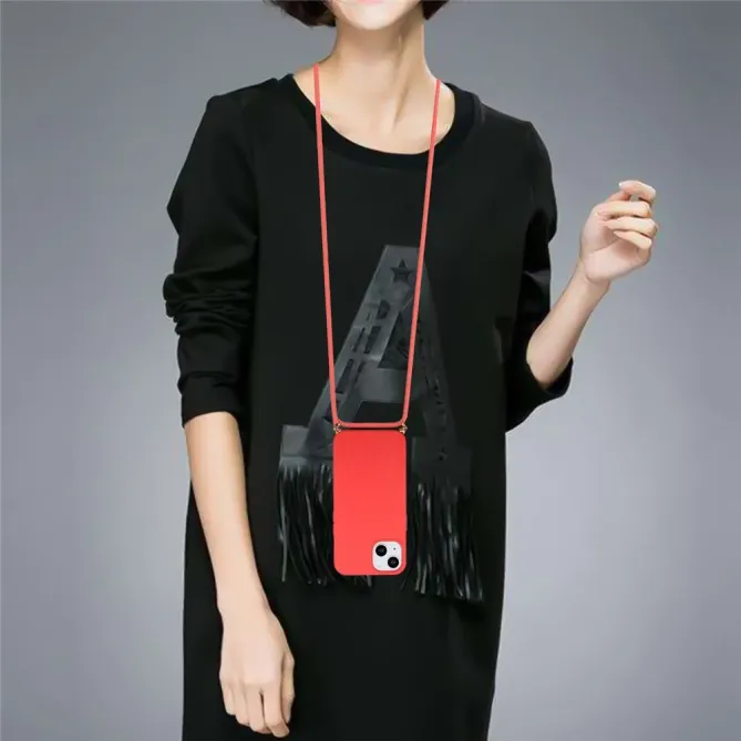 Coque iPhone 14 avec cordon bandoulière