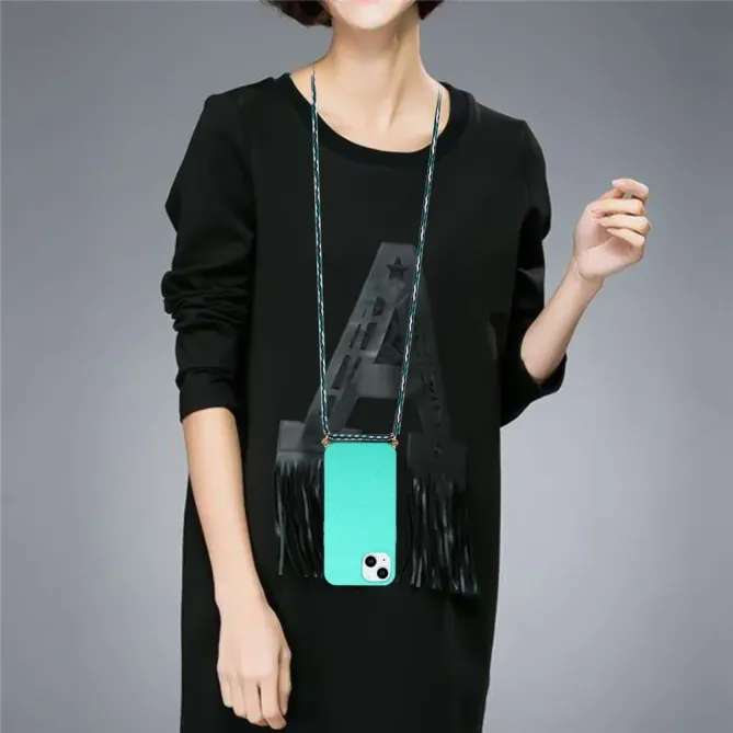Coque iPhone 14 avec cordon bandoulière