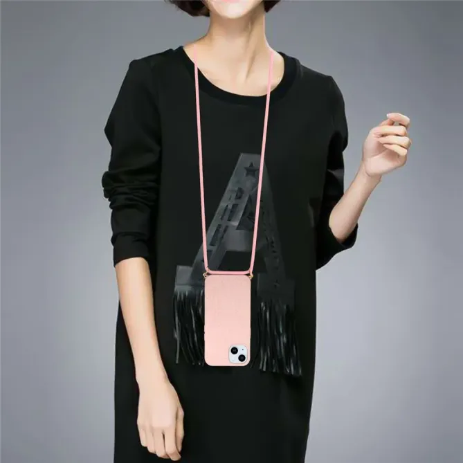 Coque iPhone 14 avec cordon bandoulière