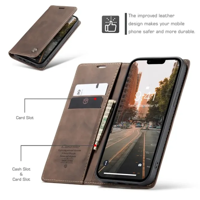 Flip Cover iPhone 14 Porte-cartes et support 013 Series
