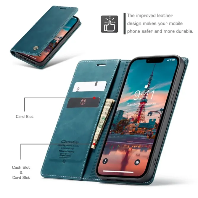 Flip Cover iPhone 14 Porte-cartes et support 013 Series