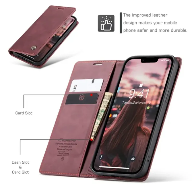 Flip Cover iPhone 14 Porte-cartes et support 013 Series
