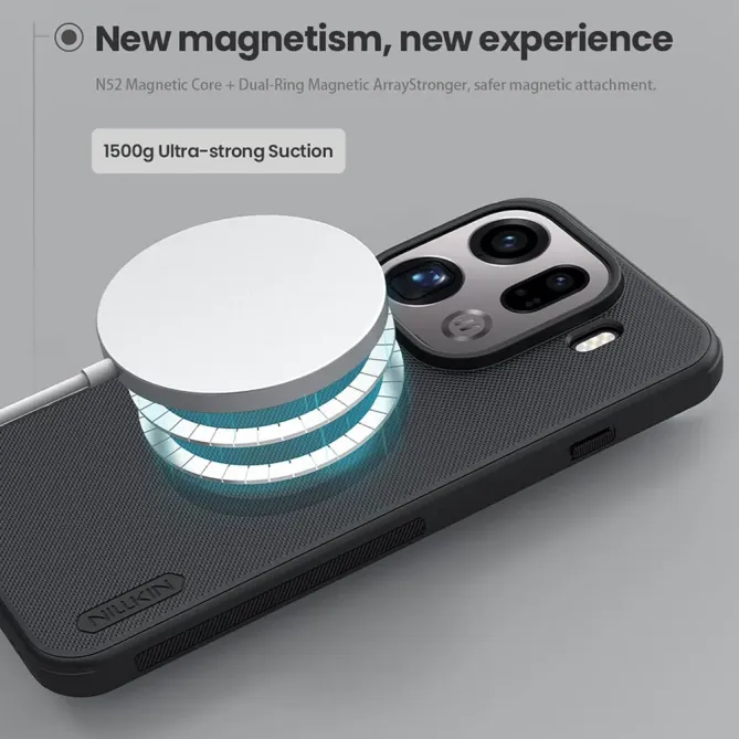 Coque Oppo Find X9 Pro 5G Nillkin Rigide Givré Compatible MagSafe