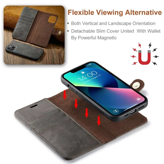 Protection 2 en 1 iPhone 14 housse et coque détachable