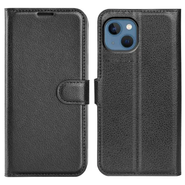 Housse iPhone 14 portefeuille style cuir