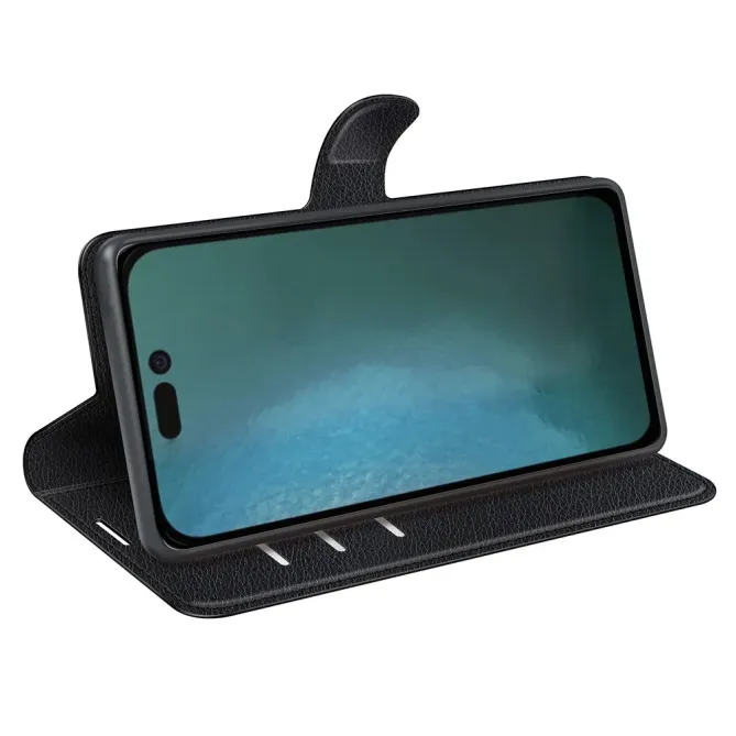 Housse iPhone 14 portefeuille style cuir