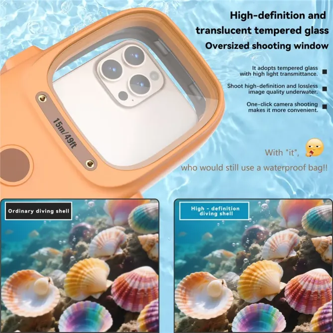 Coque Universelle Plongée 15 m | Télécommande | 7"