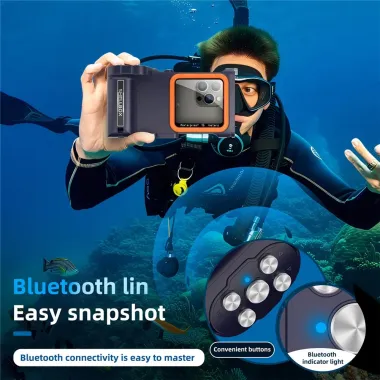 Coque étanche plongée 15m Pro Gen 3 Bleu marine - photo 11