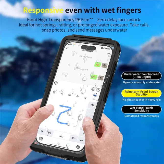 Coque étanche iPhone 17 Pro Max / 15 Pro Max / 14 Pro Max | IP68 30 m