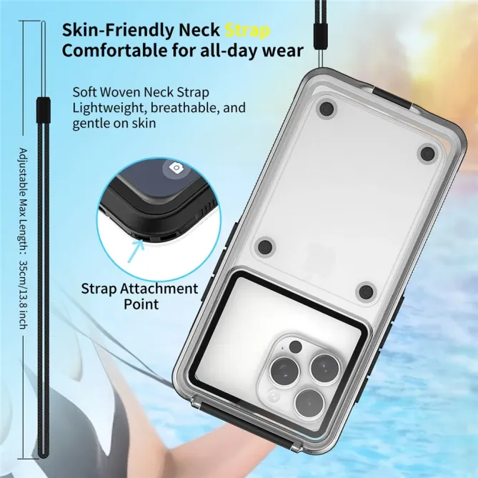 Coque étanche iPhone 17 Pro Max / 15 Pro Max / 14 Pro Max | IP68 30 m