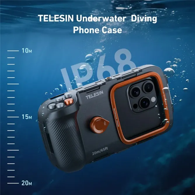 Coque étanche jusqu'à 20m | TELESIN