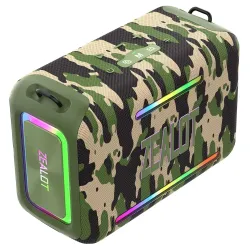 Enceinte camouflage 120W | Outdoor, TWS stéréo & batterie 24000mAh